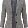 ebossy Women's Notch Lapel 2 Button Boyfriend Blazer Suit Ho...