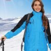 MAGCOMSEN Women's 3-in-1 Winter Coats Snow Ski Jacket Waterp...