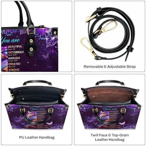 Leather Handbag For Black Women - Tote Bags For Women - Chri...