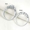 SHELOVES Wedding Rings Set for Women Round White Cz Engageme...
