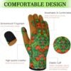 Leather Gardening Gloves for Women Thorn Proof Garden Gloves...