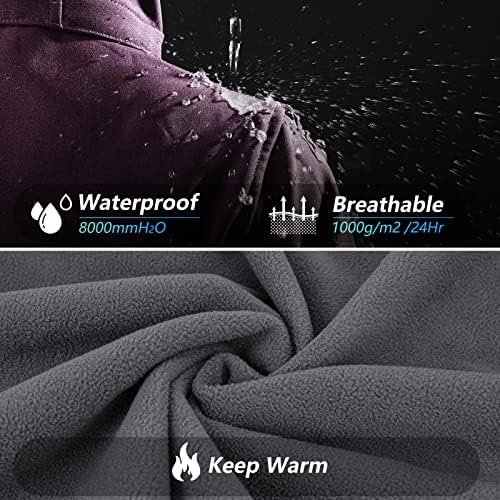 33,000ft Women's Waterproof Softshell Long Rain Jacket with ...