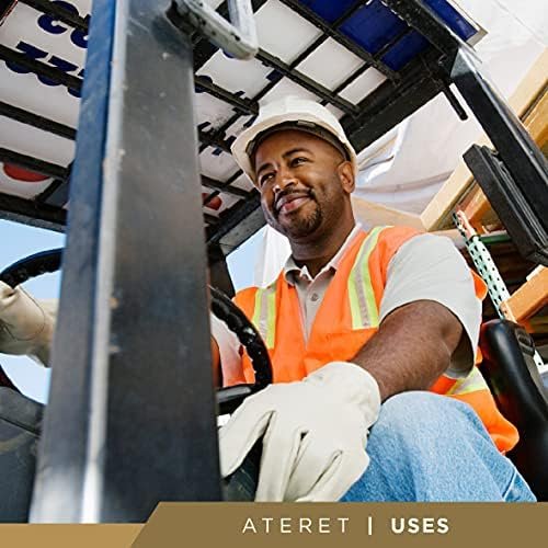 Heavy Duty Durable Cowhide Leather Driver Work Gloves for Tr...