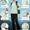 Pioneer Camp Women's Rain Jacket with Hood Waterproof Windbr...
