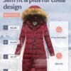 CREATMO US Women's Long Winter Faux Fur Coat Puffer Warm Jac...