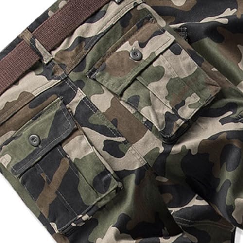 Men's Cotton Casual Camo Work Cargo Pants with Pockets Outdo...