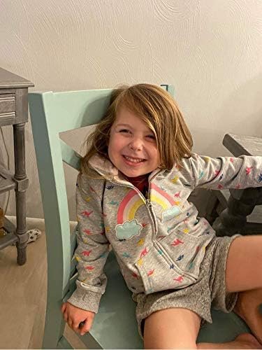 Baby Girl Zip-up Jacket Rainbow Unicorn Cotton Hoodie Sweats...