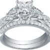 Newshe Jewellery 2.5ct Princess Pear White AAAAA Cz 925 Ster...