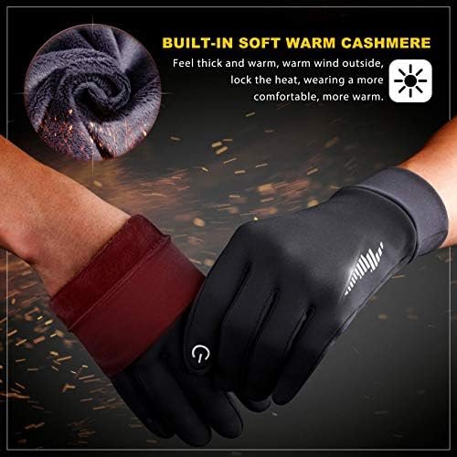 SIMARI Winter Gloves Women Men Ski Snow Gloves Liner Thermal...