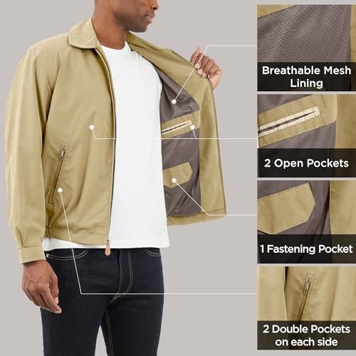 LONDON FOG Men's Auburn Zip-Front Golf Jacket (Regular & Big...