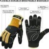 Thin Work Gloves for Men Women, Synthetic Leather Working Gl...