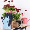 2 Pairs Gardening Gloves- Snug Fit, Breathable Rubber Coated...