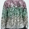 EXARUS Girls Sparkle Sequin Jacket with Pockets Glitter Ligh...