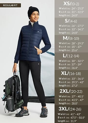 BALEAF Women's Lightweight Warm Jacket Running Insulated Wat...