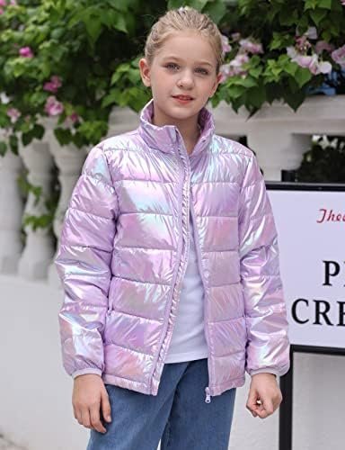 Enlifety 4-12T Girls Coat Long Sleeve Winter Jacket Lightwei...