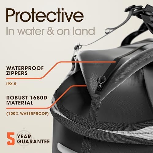 Earth Pak Waterproof Duffel Bag - Large Dry Bag 1680D TPU Wa...
