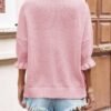 Saodimallsu Womens Tie Front Bow Cardigan Sweaters Chunky Kn...