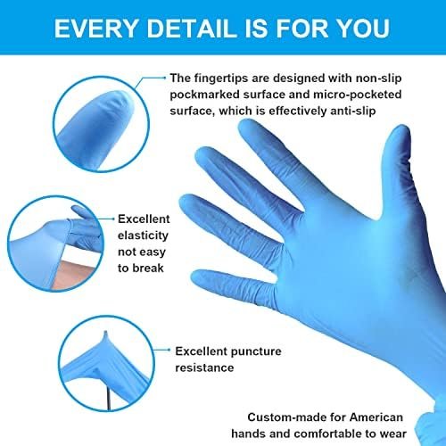 FINITEX Blue Disposable Nitrile Exam Gloves - 200 PCS/BOX 3....