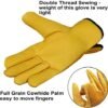 Leather Working Gloves Work Gardening Gloves Thorn Proof Gar...