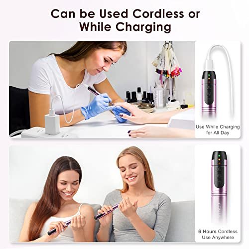 COSLUS Cordless Nail Drill Electric File: Professional for A...