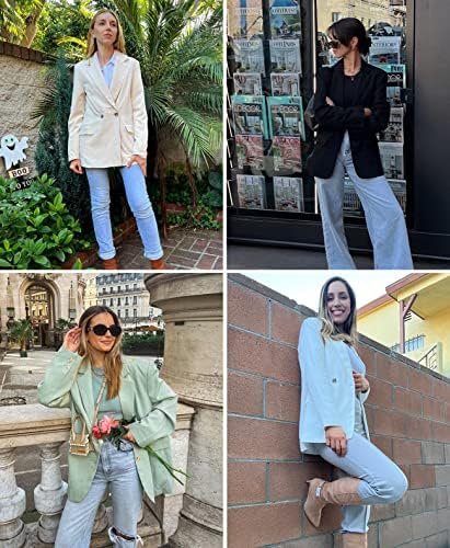 ARTFREE Womens Casual Blazer Button Lapel Long Sleeve Work B...