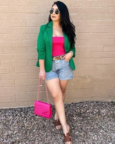 LookbookStore Blazers for Women Suit Jackets Dressy 3/4 Slee...