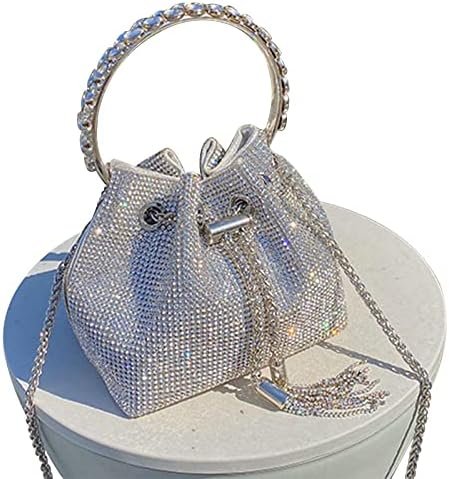 TOPALL Upgrade Rhinestone Evening Bag Bling Purse Sparkly Di...