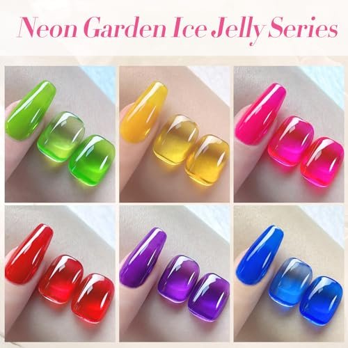 Born Pretty Jelly Gel Nail Polish Spring Summer Ice Jelly Ne...