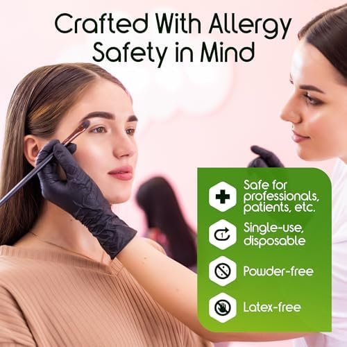 Inspire HEAVY DUTY 6Mil ORIGINAL Quality Stretch Nitrile Bla...