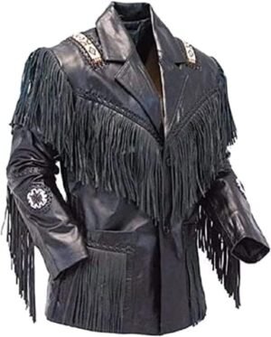 The Orchid Native American Style Suede Leather Fringe Jacket... The Orchid Native American Style Suede Leather Fringe Jacket...