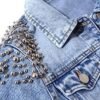 Kedera Women's Denim Jacket Long Sleeve Western Rivet Studde...