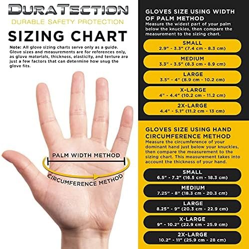 Dura-Gold Heavy Duty Black Nitrile Disposable Gloves, 6 Mil ...