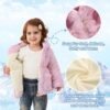 Kids Girls Winter Warm Coats Jacket Clothes Outwear Overcoat...