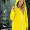 Avoogue Rain Jacket Women Waterproof Lightweight Raincoat Li...