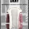 DKNY Girls' Reversible Puffer Jacket - Quilted Bubble to She...