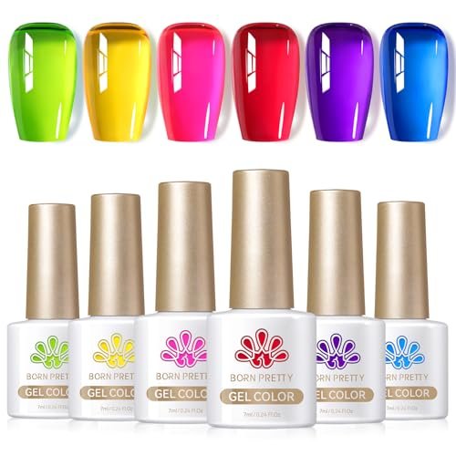 Born Pretty Jelly Gel Nail Polish Spring Summer Ice Jelly Ne...
