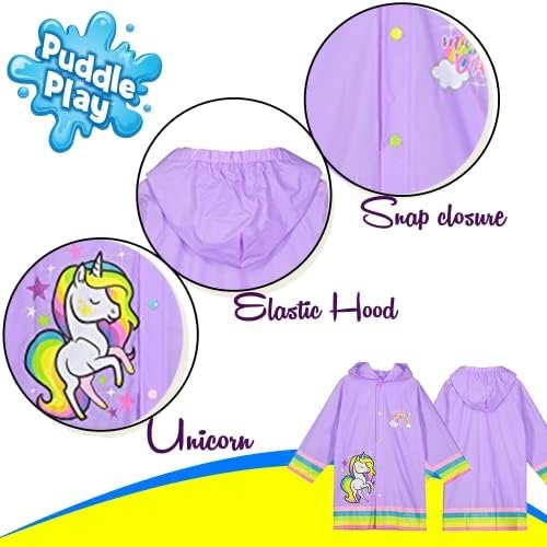 Puddle Play Little Boys and Girls Rain Slicker Outwear Hoode...
