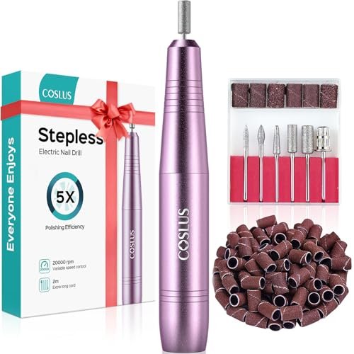 COSLUS Electric Nail Drill File Professional: for Acrylic Ge...