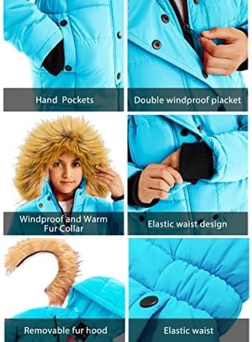 FARVALUE Girls Warm Winter Coats Water Resistant Thicken Lon...