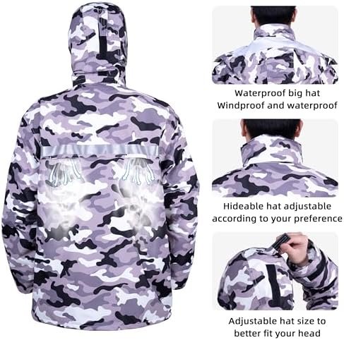 Coralrain Rain Suit Safety Waterproof Rain Jacket and Trouse...