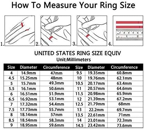 CEJUG Cubic Zirconia Wedding Rings for Women Bridal Ring Set...