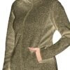 Womens Knitted Sweater Unique Speckled Zip Up Fleece Jacket,...