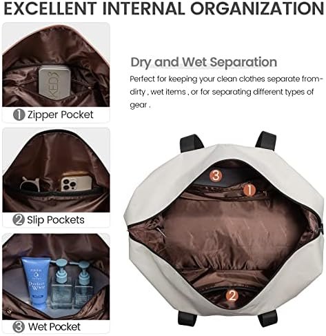 LOVEVOOK Weekender Bag, Large Travel Duffel Bag for Women wi...