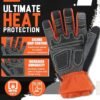 HANDLANDY FireFighter Rescue Extrication Gloves, Heat Resist...