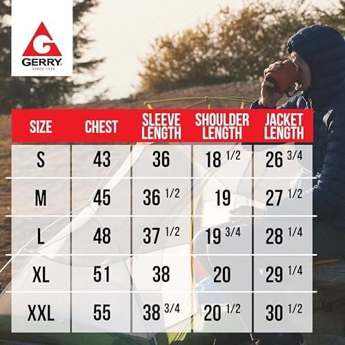 Gerry Packable Puffer Jacket Men, Warm Lightweight Winter Ja...