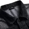 QIMYUM Jean Jacket For Men, Distressed Slim Denim Jacket