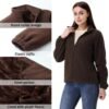 GIMECEN Women's Full Zip Polar Soft Fleece Jacket Warm Winte...