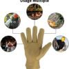 Leather Work Gloves for Men & Women, Reinforced Durable Gard...