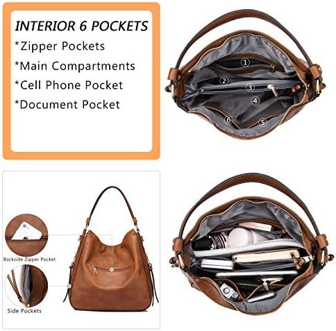 Realer Hobo Crossbody Bags for Women Designer Leather Hobo H...