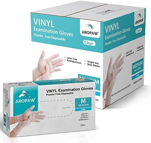 Vinyl Gloves Case Strong 4 MIL Latex Free Powder Free 10 Box...